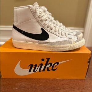 Nike Blazers ( White and Black High-Tops)